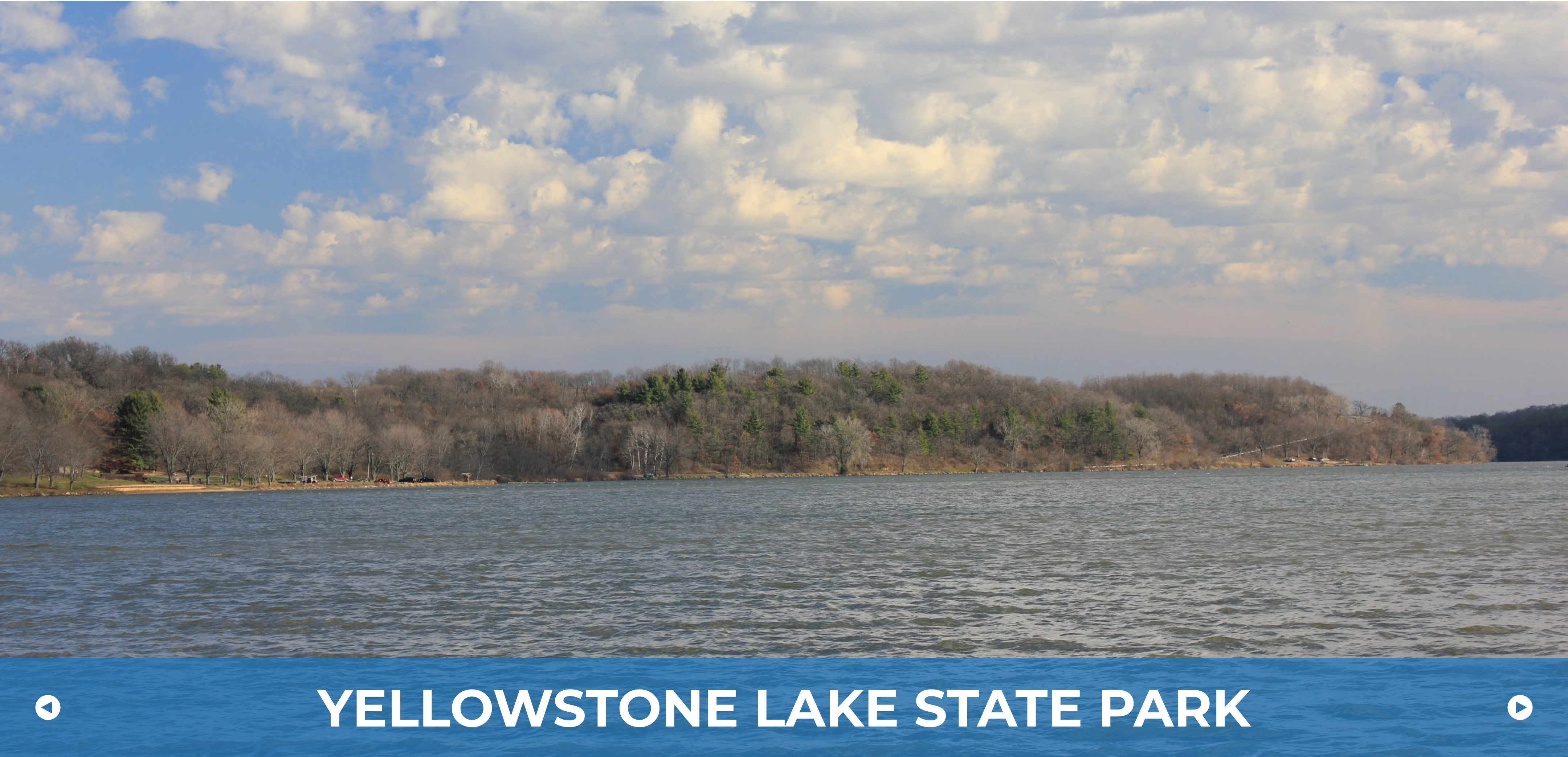 An example of a slideshow component for Elizabeth's website, showing off local state parks